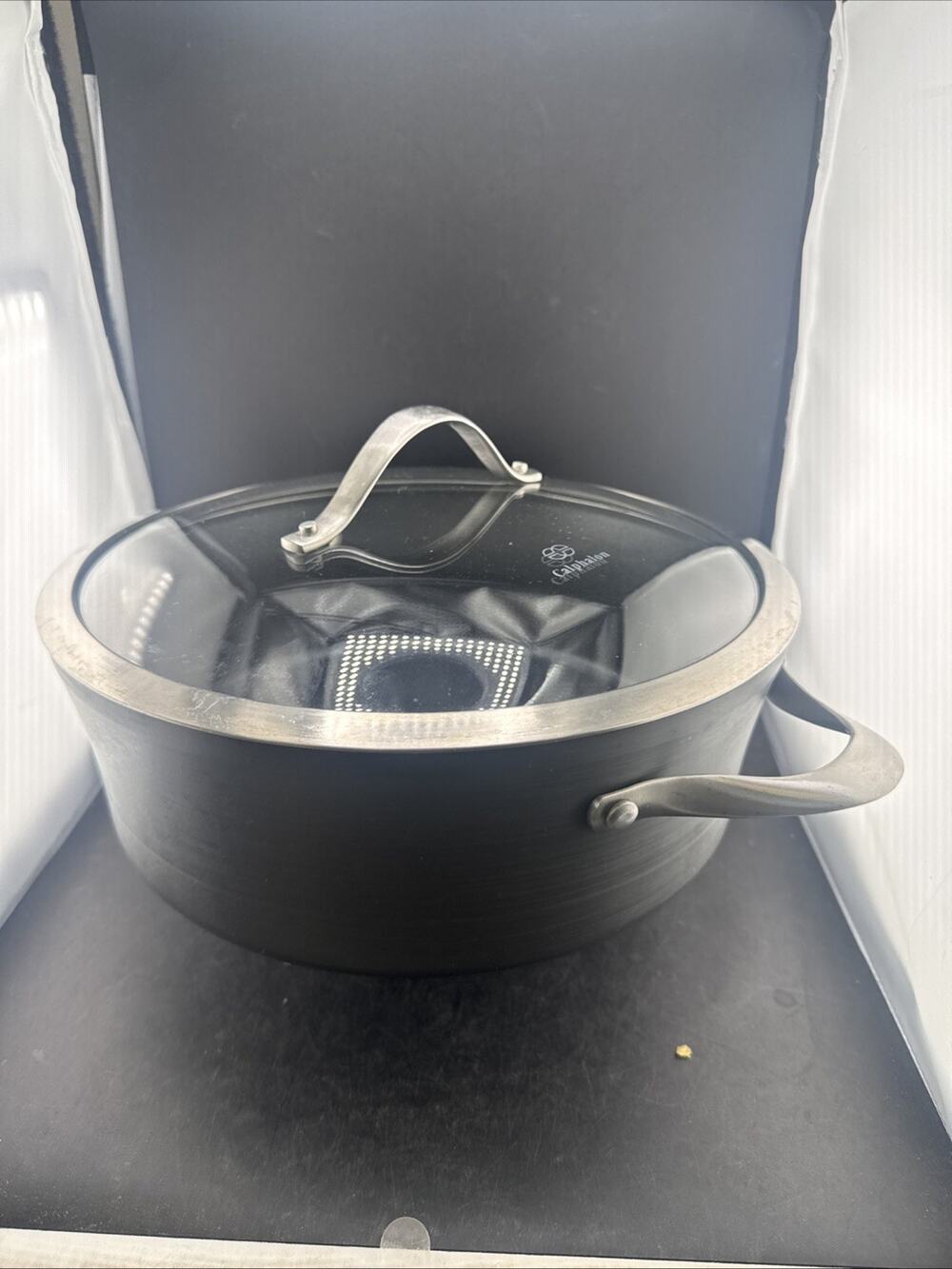 Calphalon 5 Quart Dutch Oven Everyday Pan 8785 Hard Anodized Nonstick W/ Lid USA